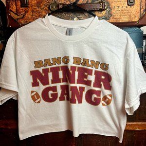 BANG BANG NINER GANG Women's Graphic Crop Top